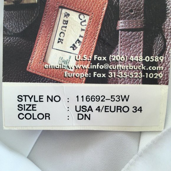 CUTTER & BUCK Womens Pleated A Line Tennis Golf Skirt White Black Stripe Size 4 - Picture 5 of 5